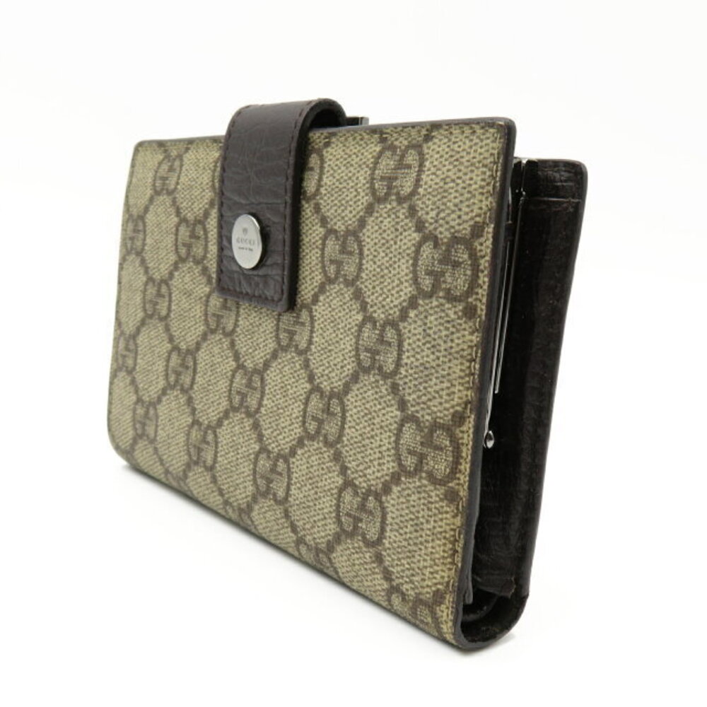 Gucci GG Supreme wallet bifold canvas leather beige brown - Picture 3 of 10
